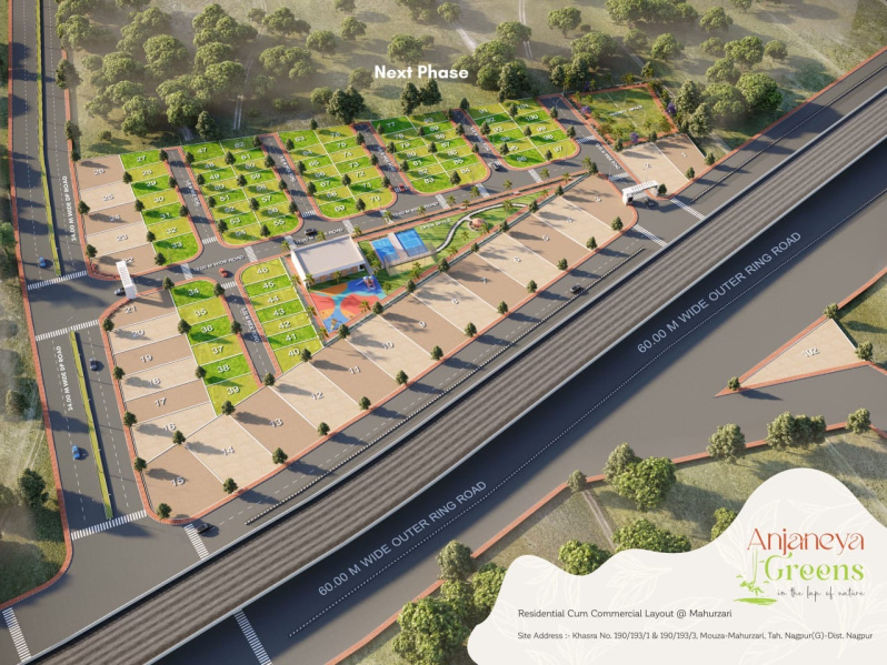 Residential Plot 1000 Sq.ft. for Sale in Katol Road, Nagpur