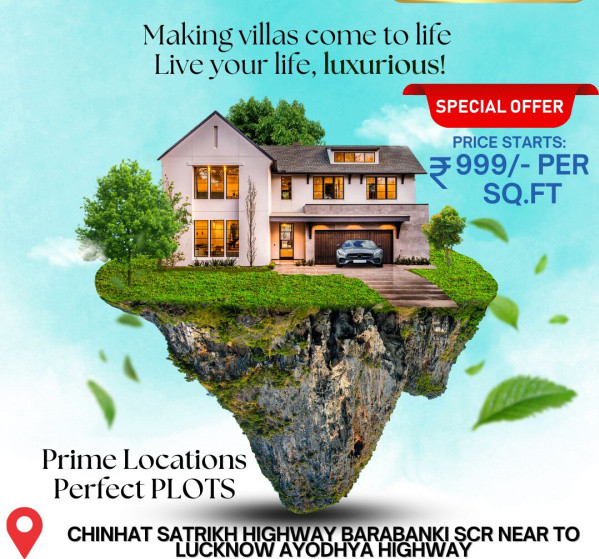  Residential Plot 3000 Sq.ft. for Sale in Satrikh, Barabanki