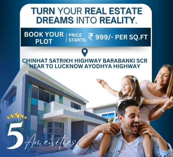  Residential Plot 1800 Sq.ft. for Sale in Satrikh, Barabanki