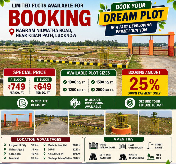  1250 Sq.ft. Residential Plot for Sale in Nagram Road, Lucknow