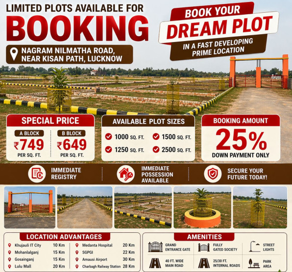  800 Sq.ft. Residential Plot for Sale in Nilmatha, Lucknow