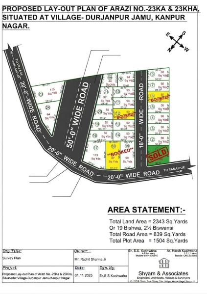  50 Sq. Yards Residential Plot for Sale in Ramaipur, Kanpur