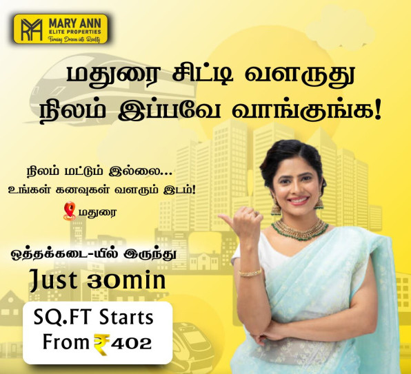  Residential Plot 900 Sq.ft. for Sale in Melur, Madurai