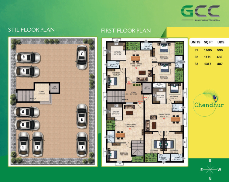 3 BHK Apartment 3775 Sq.ft. for Sale in West Tambaram, Chennai
