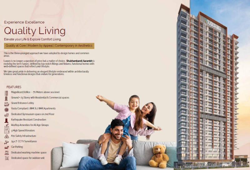 1 BHK Apartment 405 Sq.ft. for Sale in Vikhroli East, Mumbai