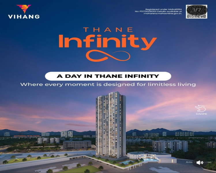 1 BHK Apartment 430 Sq.ft. for Sale in Anand Nagar, Thane