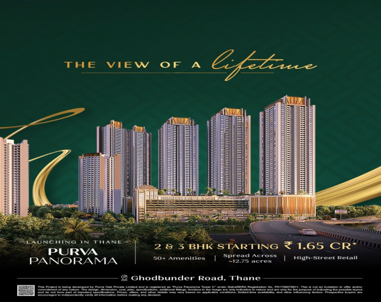 2 BHK Apartment 716 Sq.ft. for Sale in Ghodbunder Road, Thane