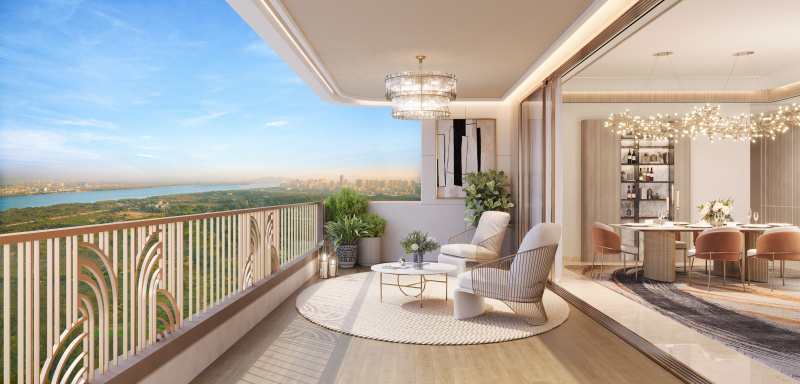 3 BHK Apartment 1120 Sq.ft. for Sale in Kolshet Road, Thane