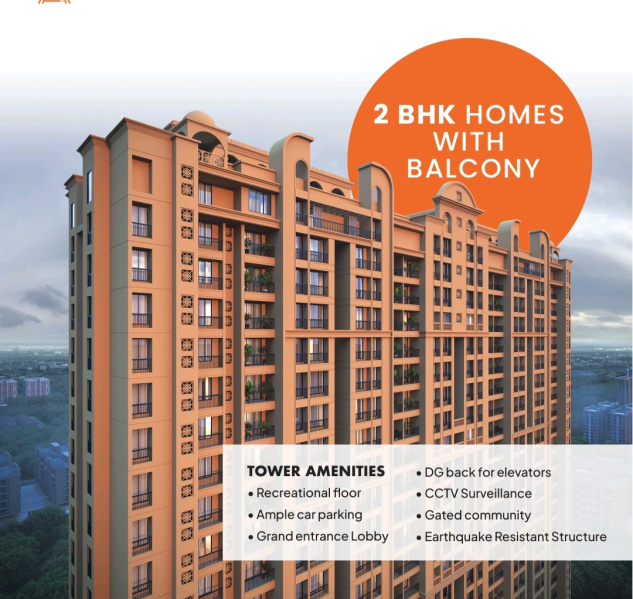 2 BHK Apartment 405 Sq.ft. for Sale in Anand Nagar, Thane
