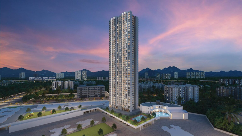 2 BHK Apartment 720 Sq.ft. for Sale in Ghodbunder Road, Thane