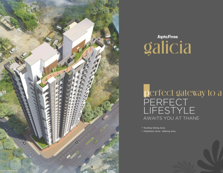 1 BHK Apartment 431 Sq.ft. for Sale in Kolshet Road, Thane
