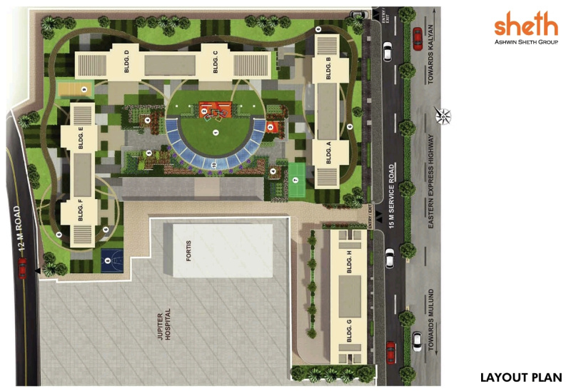 4 BHK Apartment 1847 Sq.ft. for Sale in Pokhran 2, Thane