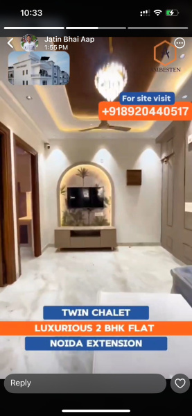 2 BHK Builder Floor 1020 Sq.ft. for Sale in Sector 1 Greater Noida West
