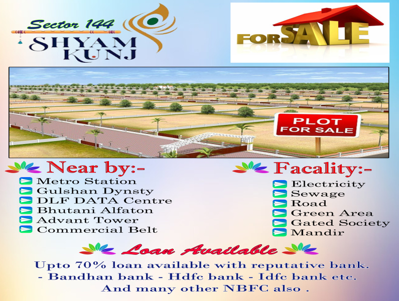  Residential Plot 100 Sq.ft. for Sale in Sector 144 Noida