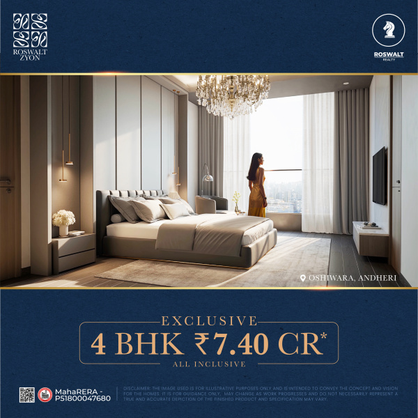 4 BHK Apartment 2000 Sq.ft. for Sale in Oshiwara, Mumbai