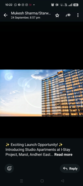 1 BHK 185 Sq.ft. Apartment for Sale in Marol, Andheri East, Mumbai