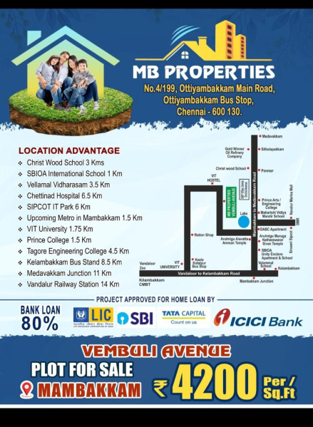  1000 Sq.ft. Residential Plot for Sale in Mambakkam, Chennai