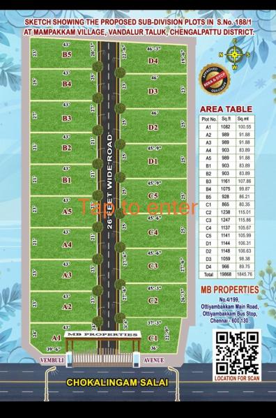  1000 Sq.ft. Residential Plot for Sale in Mambakkam, Chennai