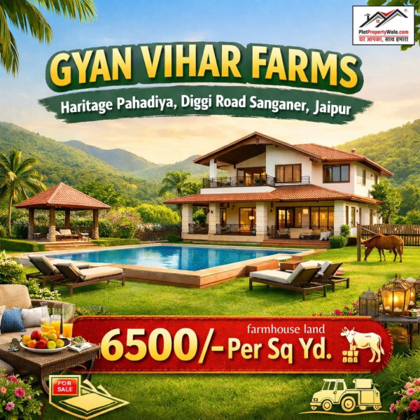  800 Sq. Yards Residential Plot for Sale in Diggi Road, Jaipur
