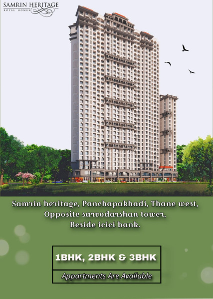 2 BHK Apartment 588 Sq.ft. for Sale in Panchpakhadi, Thane