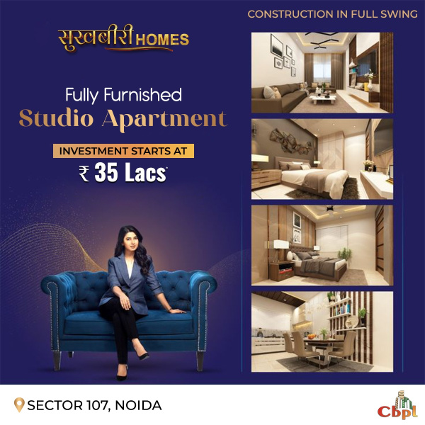  Studio Apartment 638 Sq.ft. for Sale in Sector 107 Noida