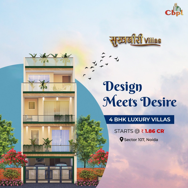 4 BHK House 3250 Sq.ft. for Sale in Sector 107 Noida