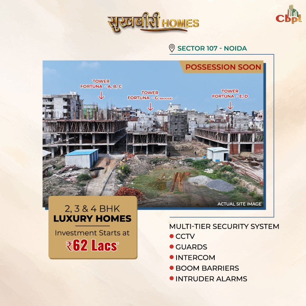 2 BHK Apartment 1050 Sq.ft. for Sale in Sector 107 Noida
