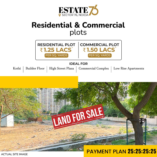  Residential Plot 110 Sq.ft. for Sale in Sector 76 Noida