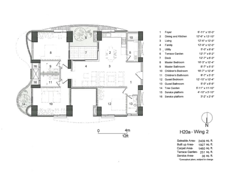 3 BHK Apartment 1949 Sq.ft. for Sale in Hennur, Bangalore