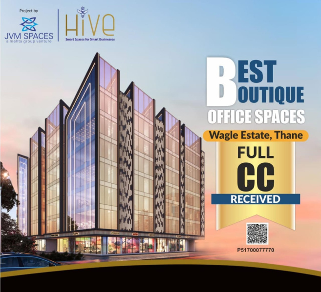  419 Sq.ft. Office Space for Sale in Wagle Estate, Thane