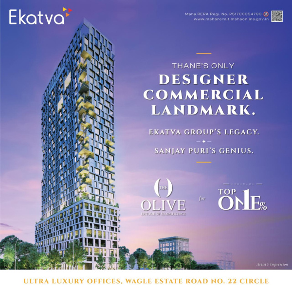  2270 Sq.ft. Office Space for Sale in Wagle Estate, Thane