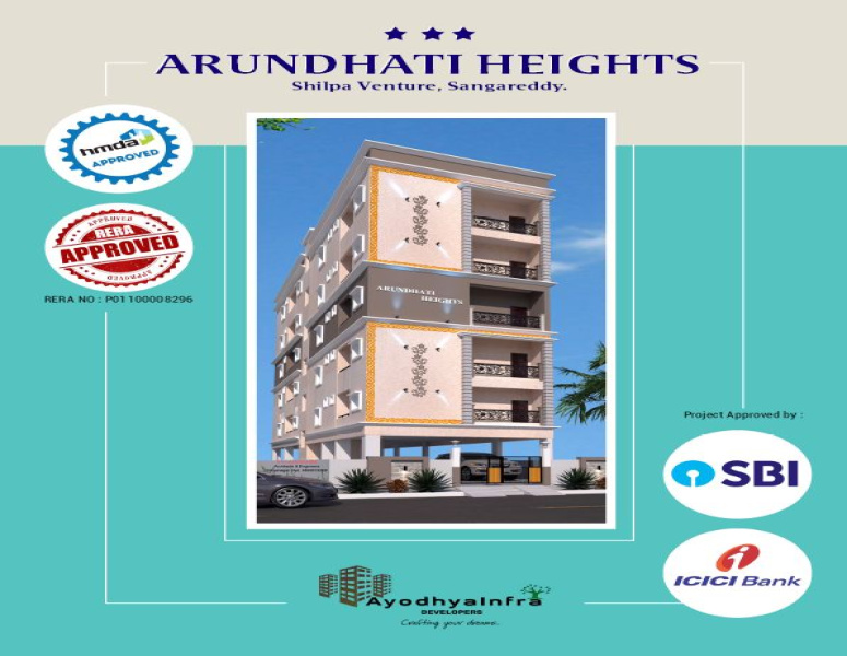 2 BHK Apartment 1163 Sq.ft. for Sale in Pothreddipalle, Sangareddy