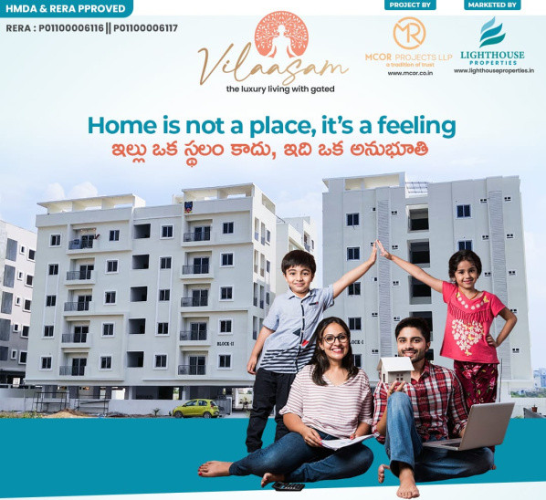 2 BHK Apartment 1100 Sq.ft. for Sale in Chanda Nagar, Hyderabad