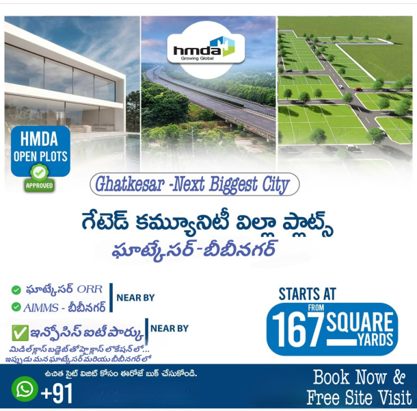  Residential Plot 167 Sq. Yards for Sale in Bibi Nagar, Hyderabad