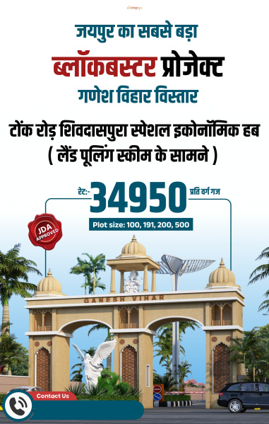  Residential Plot 100 Sq. Yards for Sale in Shivdaspura, Jaipur