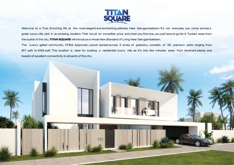  Residential Plot 800 Sq.ft. for Sale in Gerugambakkam, Chennai