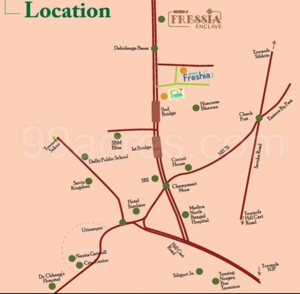 3 BHK Apartment 1148 Sq.ft. for Sale in Champasari, Siliguri