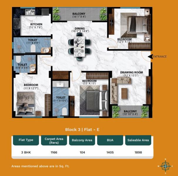 3 BHK Apartment 1898 Sq.ft. for Sale in Jyoti Nagar, Siliguri
