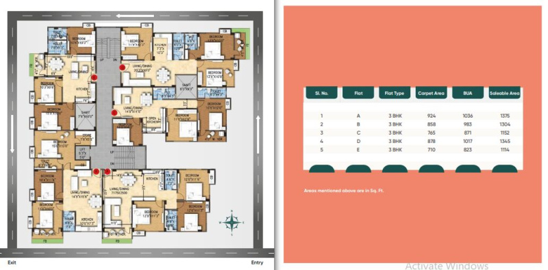 3 BHK 1375 Sq.ft. Apartment for Sale in Jyoti Nagar, Siliguri