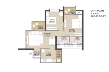 2 BHK Flat for Sale in Kharadi, Pune