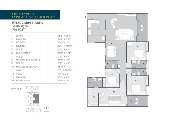 4 BHK Flat for Sale in Mundhwa Road, Pune