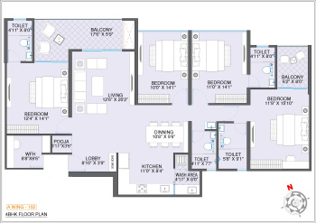 4 BHK Flat for Sale in Mundhwa, Pune