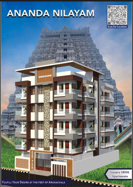 1 BHK Apartment 647 Sq.ft. for Sale in TSR Nagar, Tiruvannamalai