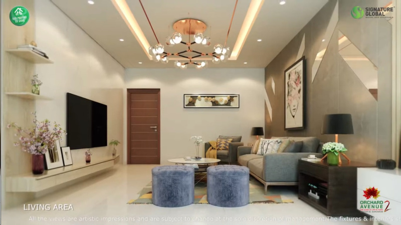 2 BHK Apartment 596 Sq.ft. for Rent in Sector 93 Gurgaon