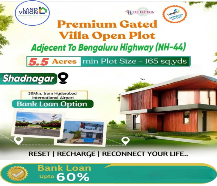  167 Sq. Yards Commercial Land for Sale in Shadnagar, Hyderabad