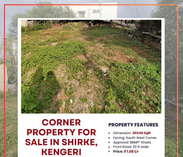  1200 Sq.ft. Residential Plot for Sale in Sattellite Town, Kengeri, Bangalore