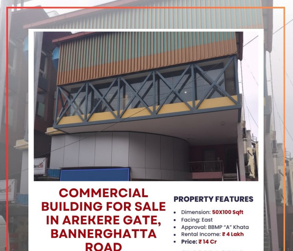  15000 Sq.ft. Commercial Shop for Sale in Arekere, Bangalore