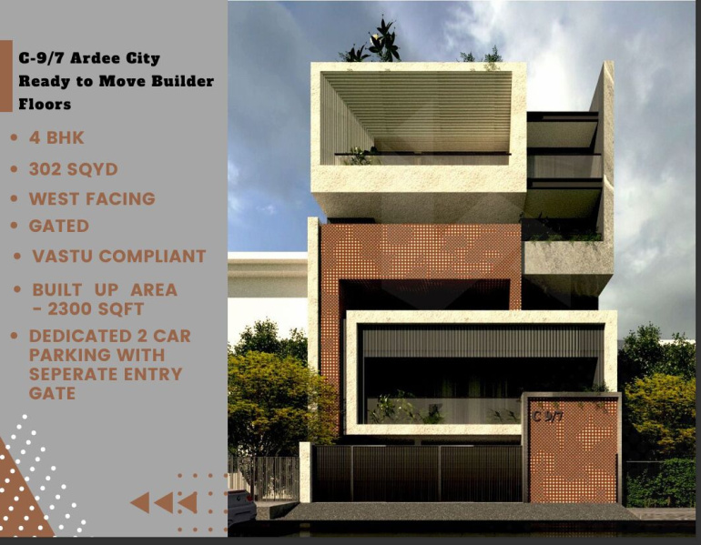 4 BHK Builder Floor 302 Sq. Yards for Sale in Ardee City, Gurgaon