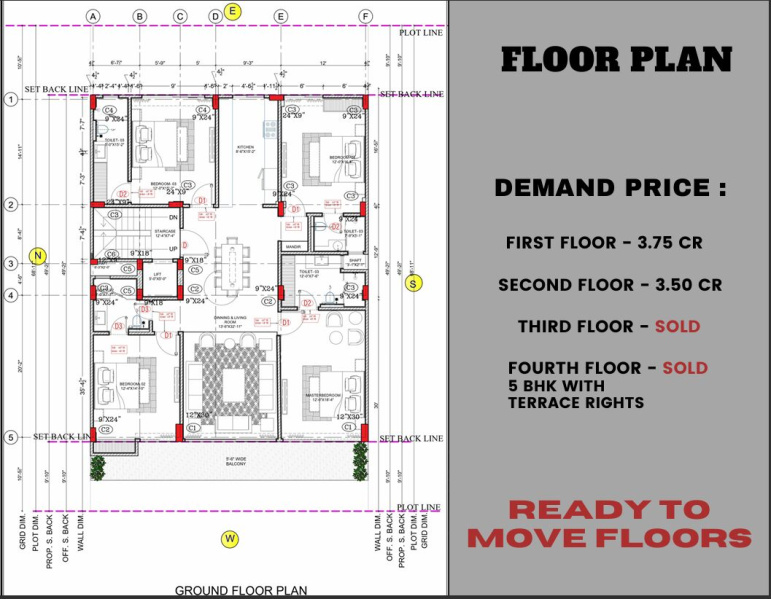 4 BHK Builder Floor 302 Sq. Yards for Sale in Ardee City, Gurgaon