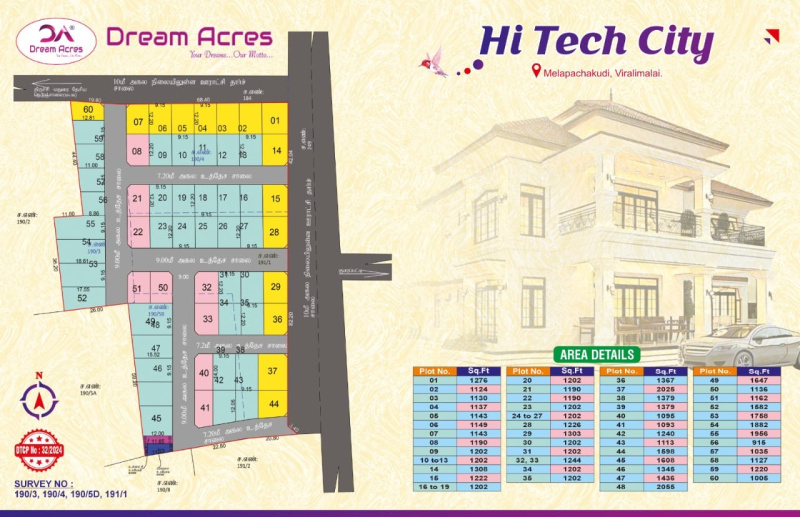  Residential Plot 1200 Sq.ft. for Sale in Fathima Nagar, Tiruchirappalli